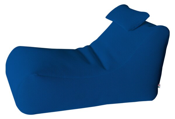 Lettino Chaise Lounge 120x70x65 cm con Cuscino in Poliestere Armonia Blu