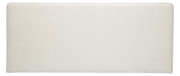 Testata letto a muro in tessuto beige L180 cm LILY