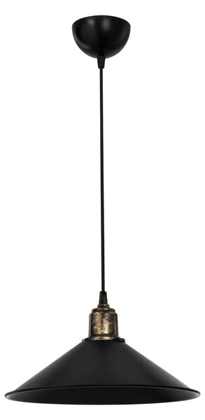 Lampada da Soffitto Nera E27
