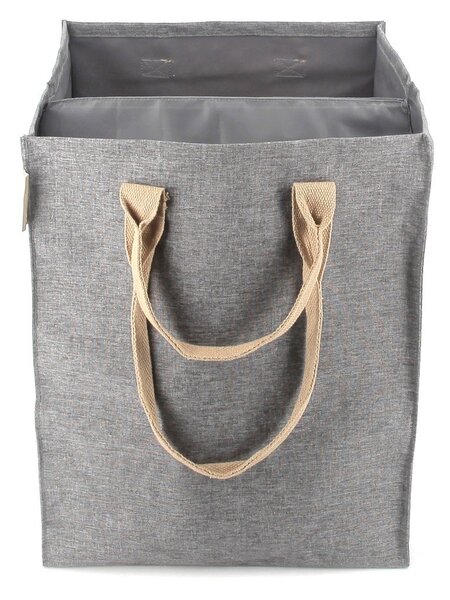 Cesta per il bucato grigia in tessuto 71 l Laundry Hub Tweed duplo – Rolser