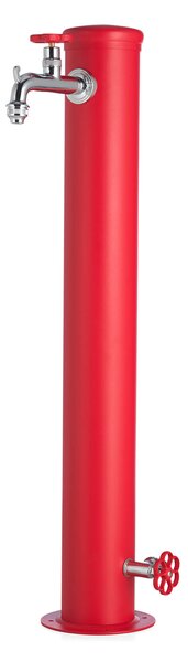 Fontana da Giardino con Doppio Rubinetto Belfer 42/ARRF Rosso