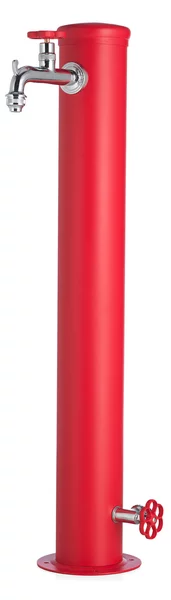 Fontana da Giardino con Doppio Rubinetto Belfer 42/ARRF Rosso