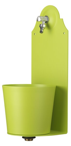 Fontana a Parete da Giardino con Rubinetto Belfer 42/PRX Verde Acido