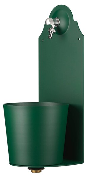 Fontana a Parete da Giardino con Rubinetto Belfer 42/PRX Verde