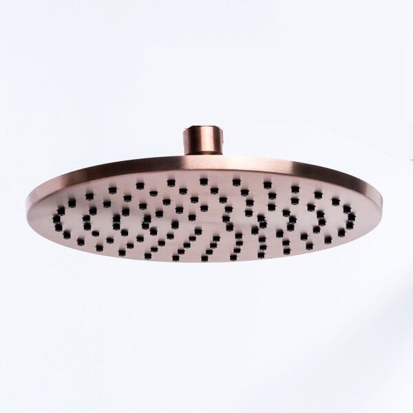 Soffione Doccia Tondo Diametro 20 cm Rame Tevere