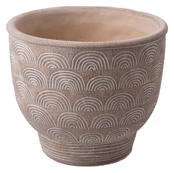 Contenitore Decorativo Disegni Rilievo Ø 23 H 21 cm