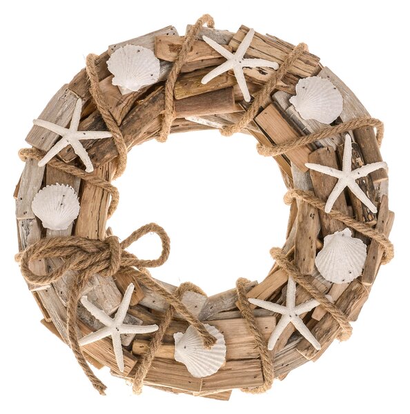 Corona di Stecchi Decorata Larghezza 35 cm