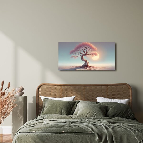 Quadro su tela – Albero della vita in luce rosa