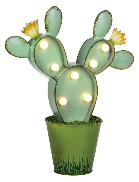 Lampada Cactus con Luci H 29 cm