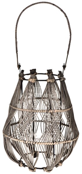 Lanterna in Rattan H 42 cm
