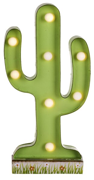 Lampada Cactus con Luci H 24 cm