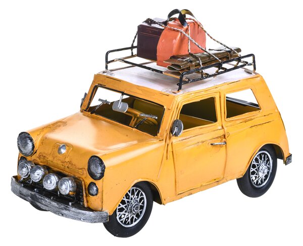 Modellino Auto Decorativa 26 cm Gialla