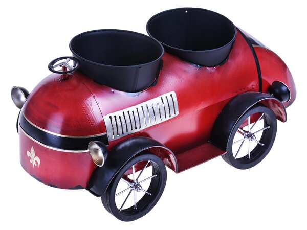 Modellino Auto D'Epoca con 2 Vasi Larghezza 50 cm