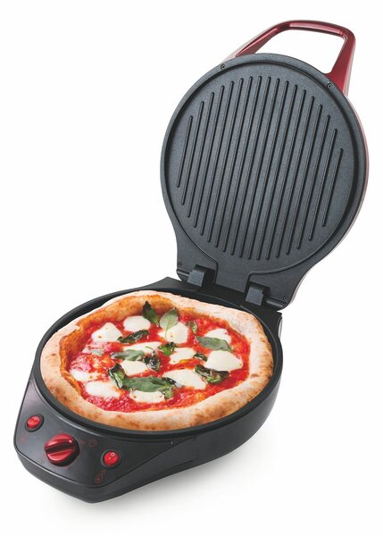 Piastra elettrica cottura per pizza toast carne pesce doppia piastra antiaderente Pizza Maker Italy