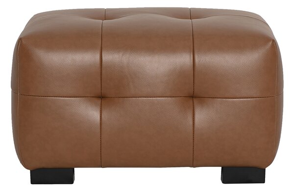 Pouf poggiapiedi design in pelle marrone CORTO