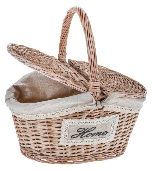 Paniere Home Ovale in Vimini Larghezza 40 cm