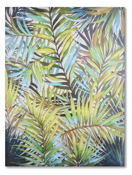 Quadro con Foglie di Felce Misure 90x120 cm