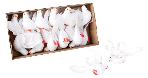 Set 12 Colombe Decorative 10 cm