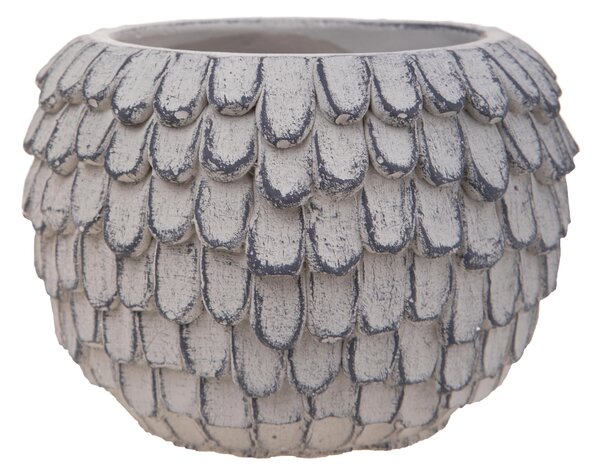 Contenitore Decorativo con Decorazione in Rilievo Ø 24 cm