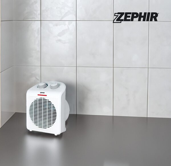 Zephir Termoventilatore Stufa Elettrica Caldobagno Potenza 2000 Watt 2 Livelli di Potenza - ZTRM5