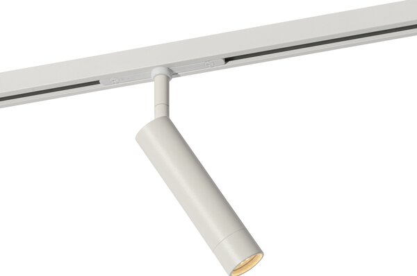Faretto moderno bianco per sistema binario monofase - Slimline Uzzy