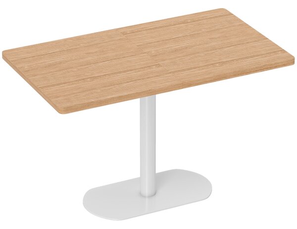 HOMCOM Tavolo da pranzo rettangolare per 6 persone con base e piano spesso rovere | Aosom Italy