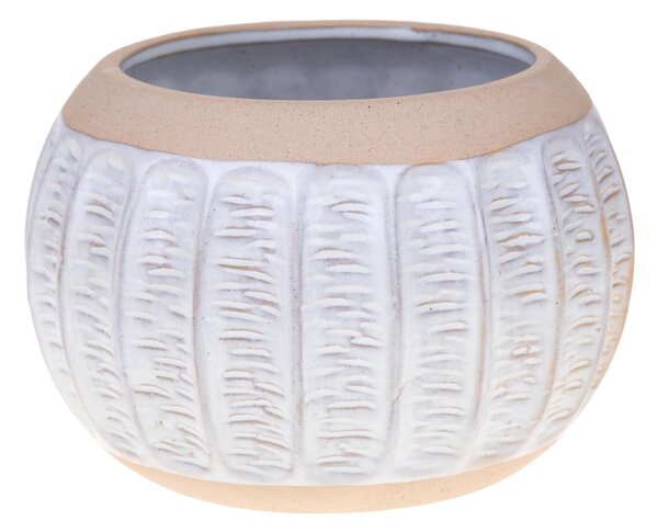 Set 2 Contenitori Decorativo Ø 19 H 13 cm Bombato