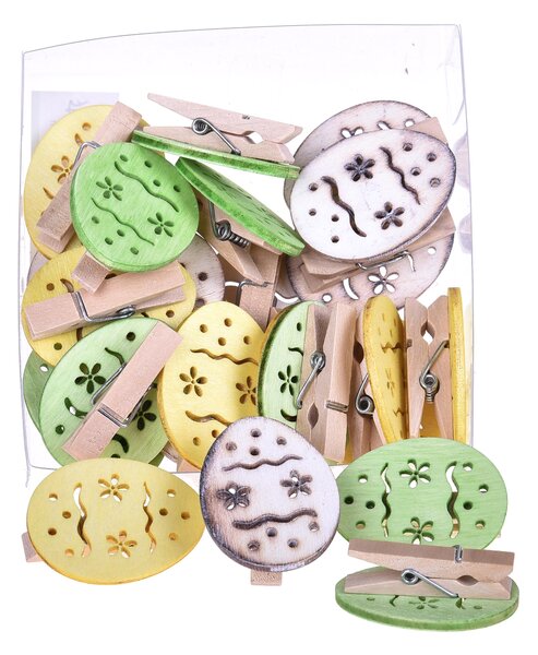 Set 2 Mollette con Uova 24 Pz