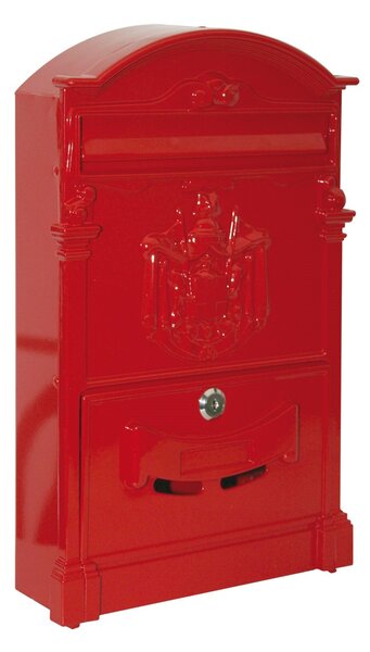 Cassetta postale in alluminio formato rivista 26x9xH41 Villa Italia BRIXO - red