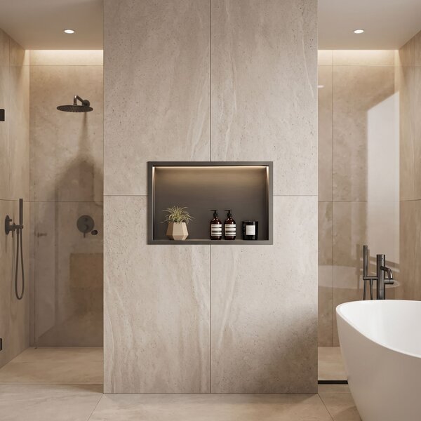 MENSOLA BAGNO LED 30x45 Titan