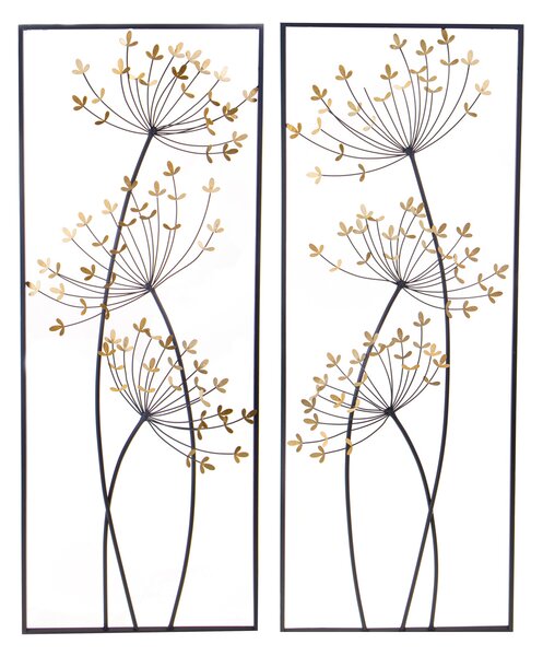 Set 2 Quadri Ferro 70x3x90 cm