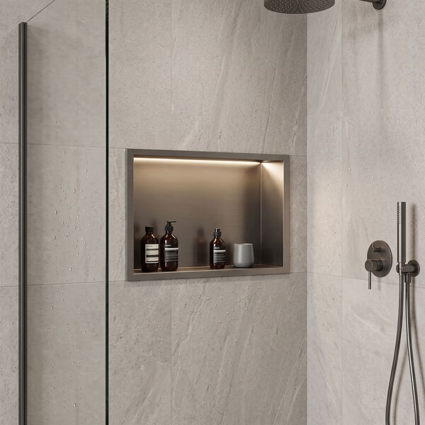MENSOLA BAGNO LED 30x45 Titan