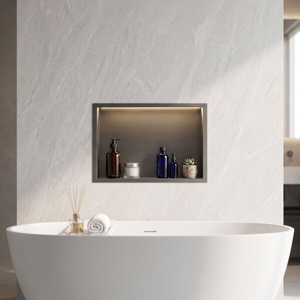 MENSOLA BAGNO LED 30x45 Titan