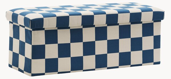 Pouf contenitore per bambini Check Teal