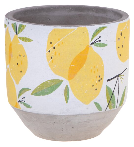 Set 3 Contenitori Decorativo Limoni Ø 14 H 14 cm
