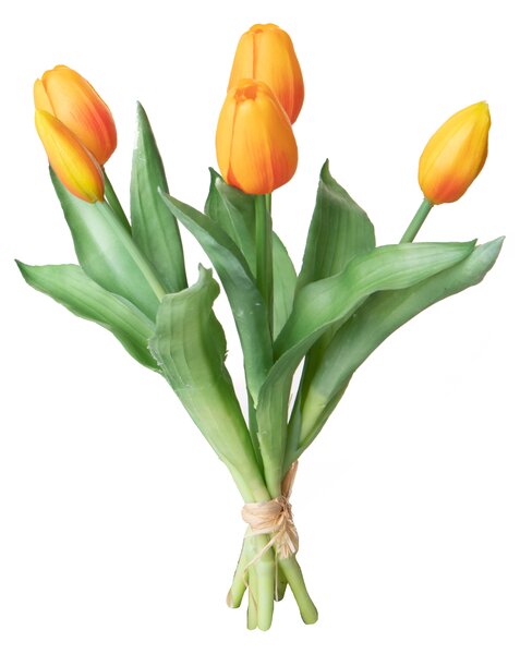 Set 3 Fiori Artificiali Tulipano per 5 Fiori 43 cm