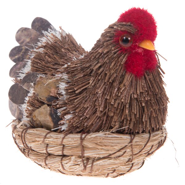 Set 3 Galline Decorative H 9,5 cm