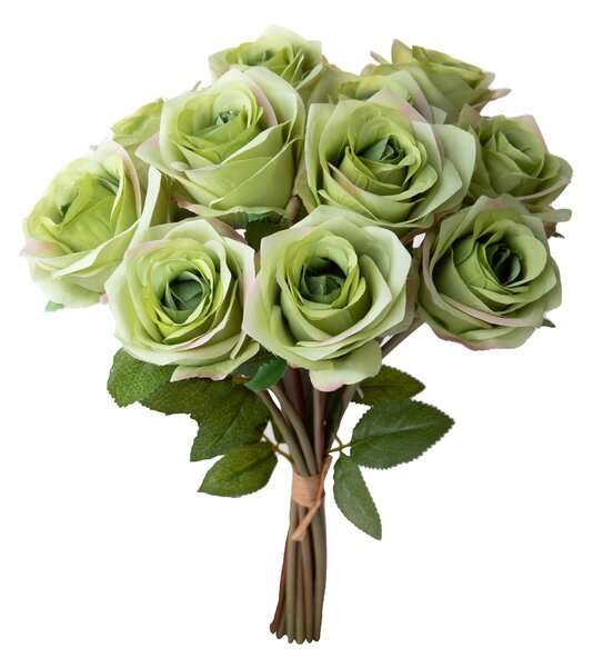 Set 3 Mazzi Artificiali Rose per 9 40 cm