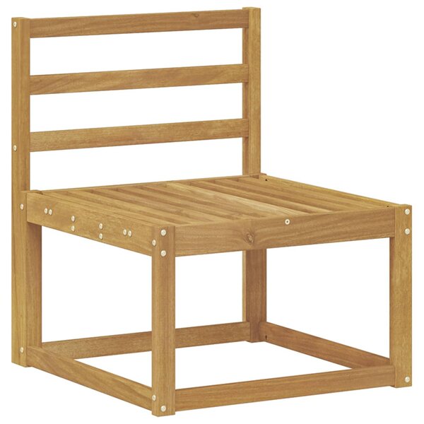 Divano da esterno a due posti, realizzato in legno di acacia massello, colore bianco
