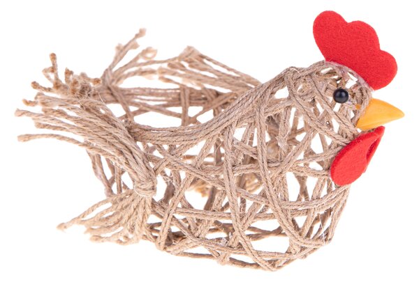Set 6 Galline Decorative Contenitori 17x9x12 cm