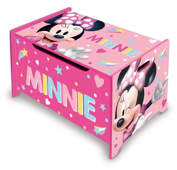 Cassapanca in legno Portagiochi Disney Minnie