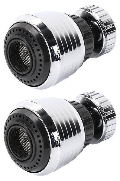 2 ugelli a spruzzo rotanti a 360° per rubinetto da cucina, con doppia modalità
