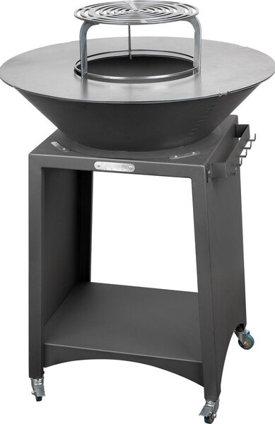 Grill Strend Pro Fiesta, versione antracite, acciaio, diametro 75 cm, con braciere