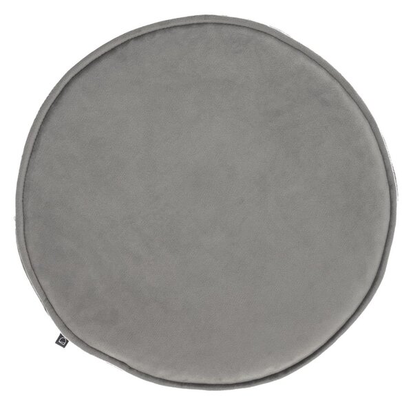 Cuscino per sedia rotondo Rimca velluto grigio chiaro Ø 35 cm