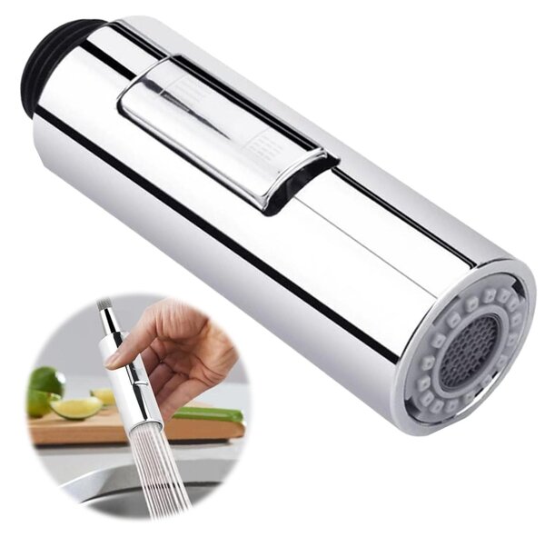 Doccia portatile multifunzione per rubinetto da cucina e bagno, con 2 getti
