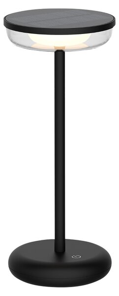 ENOVALITE Lampada da tavolo ricaricabile a LED, funzionamento a energia solare e a rete, dimmerabile, 2700K