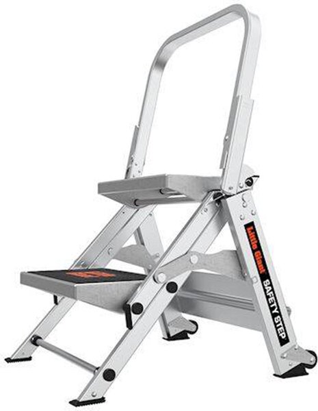 Scala pieghevole Little Giant Safety Step a 2 gradini con maniglione