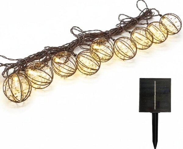 Catena luminosa solare RUSTY 4 m