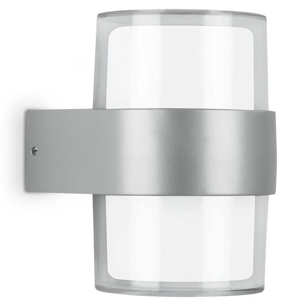 TELEFUNKEN - Lampada da esterno a LED IP44, Lampada da esterno a LED, 4000K bianco neutro, color argento, 130x95x105 mm (LxWxH)