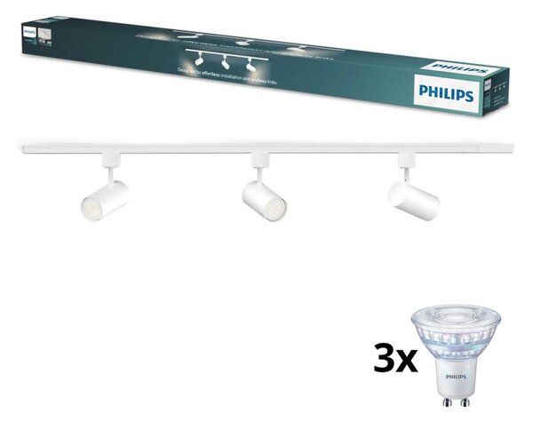 Philips - Faretto LED dimmerabile per sistema binario EASYLINK 3xGU10/6,2W/230V 1m bianco